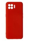 Mey İthalat®   Reno 4 Lite Kılıf Nano içi Kadife Silikon - Kırmızı