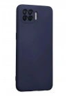 Mey İthalat®   Reno 4 Lite Kılıf Nano içi Kadife Silikon - Lacivert