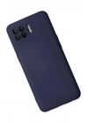 Mey İthalat®   Reno 4 Lite Kılıf Nano içi Kadife Silikon - Lacivert