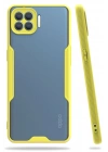 Mey İthalat®   Reno 4 Lite Kılıf Platin Silikon - Sarı