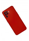 Mey İthalat®   Reno 5 Lite Kılıf Nano içi Kadife Silikon - Kırmızı