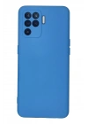 Mey İthalat®   Reno 5 Lite Kılıf Nano içi Kadife Silikon - Mavi