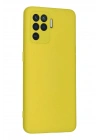 Mey İthalat®   Reno 5 Lite Kılıf Nano içi Kadife Silikon - Sarı
