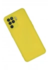 Mey İthalat®   Reno 5 Lite Kılıf Nano içi Kadife Silikon - Sarı