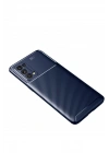 Mey İthalat®   Reno 5 Pro Kılıf Auto Focus Karbon Kapak - Lacivert