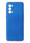 Mey İthalat®   Reno 5 Pro Kılıf First Silikon - Mavi