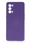 Mey İthalat®   Reno 5 Pro Kılıf Nano içi Kadife Silikon - Mor