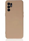 Mey İthalat®   Reno 6 Kılıf Nano içi Kadife Silikon - Pudra