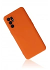 Mey İthalat®   Reno 6 Kılıf Nano içi Kadife Silikon - Turuncu