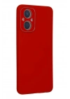 Mey İthalat®   Reno 7 Lite Kılıf Lansman Glass Kapak - Kırmızı