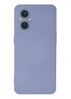 Mey İthalat®   Reno 7 Lite Kılıf Nano içi Kadife Silikon - Lila