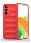 Mey İthalat®  Samsung A36 Kılıf Optimum Silikon - Kırmızı