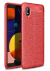 Mey İthalat®  Samsung Galaxy A01 Core Kılıf Auto Focus Kapak - Kırmızı