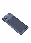 Mey İthalat®  Samsung Galaxy A01 Core Kılıf Auto Focus Karbon Kapak - Lacivert