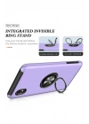Mey İthalat®  Samsung Galaxy A01 Core Kılıf Elit Yüzüklü Kapak - Mor