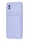 Mey İthalat®  Samsung Galaxy A01 Core Kılıf Kelvin Kartvizitli Silikon - Lila