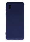 Mey İthalat®  Samsung Galaxy A01 Core Kılıf Nano içi Kadife Silikon - Lacivert