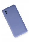 Mey İthalat®  Samsung Galaxy A01 Core Kılıf Nano içi Kadife Silikon - Lila