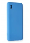 Mey İthalat®  Samsung Galaxy A01 Core Kılıf Nano içi Kadife Silikon - Mavi