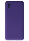 Mey İthalat®  Samsung Galaxy A01 Core Kılıf Nano içi Kadife Silikon - Mor