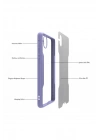 Mey İthalat®  Samsung Galaxy A01 Core Kılıf Platin Silikon - Kırmızı
