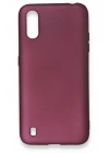 Mey İthalat®  Samsung Galaxy A01 Kılıf First Silikon - Mürdüm