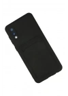 Mey İthalat®  Samsung Galaxy A02 Kılıf Kelvin Kartvizitli Silikon - Siyah