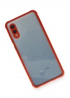 Mey İthalat®  Samsung Galaxy A02 Kılıf Miami Şeffaf Silikon - Kırmızı