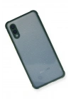 Mey İthalat®  Samsung Galaxy A02 Kılıf Miami Şeffaf Silikon - Koyu Yeşil