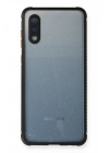 Mey İthalat®  Samsung Galaxy A02 Kılıf Miami Şeffaf Silikon - Siyah