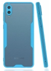 Mey İthalat®  Samsung Galaxy A02 Kılıf Platin Silikon - Mavi