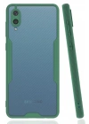 Mey İthalat®  Samsung Galaxy A02 Kılıf Platin Silikon - Yeşil
