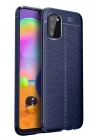 Mey İthalat®  Samsung Galaxy A02S Kılıf Auto Focus Kapak - Lacivert