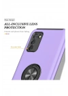 Mey İthalat®  Samsung Galaxy A02S Kılıf Elit Yüzüklü Kapak - Mor
