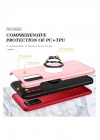 Mey İthalat®  Samsung Galaxy A02S Kılıf Elit Yüzüklü Kapak - Pembe