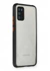 Mey İthalat®  Samsung Galaxy A02S Kılıf Miami Şeffaf Silikon - Siyah