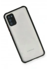 Mey İthalat®  Samsung Galaxy A02S Kılıf Miami Şeffaf Silikon - Siyah