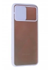 Mey İthalat®  Samsung Galaxy A02S Kılıf Palm Buzlu Kamera Sürgülü Silikon - Lila