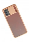 Mey İthalat®  Samsung Galaxy A02S Kılıf Palm Buzlu Kamera Sürgülü Silikon - Pembe