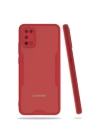 Mey İthalat®  Samsung Galaxy A02S Kılıf Platin Silikon - Kırmızı