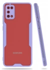 Mey İthalat®  Samsung Galaxy A02S Kılıf Platin Silikon - Lila