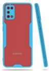 Mey İthalat®  Samsung Galaxy A02S Kılıf Platin Silikon - Mavi