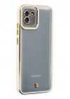Mey İthalat®  Samsung Galaxy A03 Kılıf Liva Lens Silikon - Beyaz