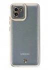 Mey İthalat®  Samsung Galaxy A03 Kılıf Liva Lens Silikon - Beyaz
