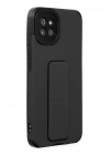 Mey İthalat®  Samsung Galaxy A03 Kılıf Mega Standlı Silikon - Siyah