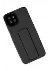 Mey İthalat®  Samsung Galaxy A03 Kılıf Mega Standlı Silikon - Siyah