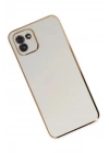 Mey İthalat®  Samsung Galaxy A03 Kılıf Volet Silikon - Beyaz