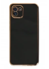 Mey İthalat®  Samsung Galaxy A03 Kılıf Volet Silikon - Siyah