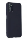 Mey İthalat®  Samsung Galaxy A03S Kılıf Lansman Glass Kapak - Lacivert