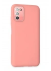 Mey İthalat®  Samsung Galaxy A03S Kılıf Lansman Glass Kapak - Pembe